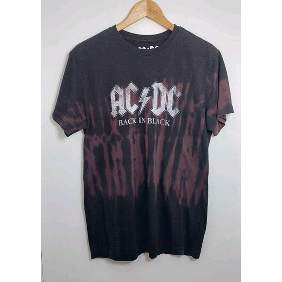 AC/DC Adult Size Medium Shirt Graphic Print Back in Black Short Sleeve - Picture 8 of 8